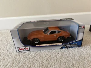 Maisto 1/18 Special Edition 1971 Datsun 240Z Orange New In Box - Picture 1 of 4