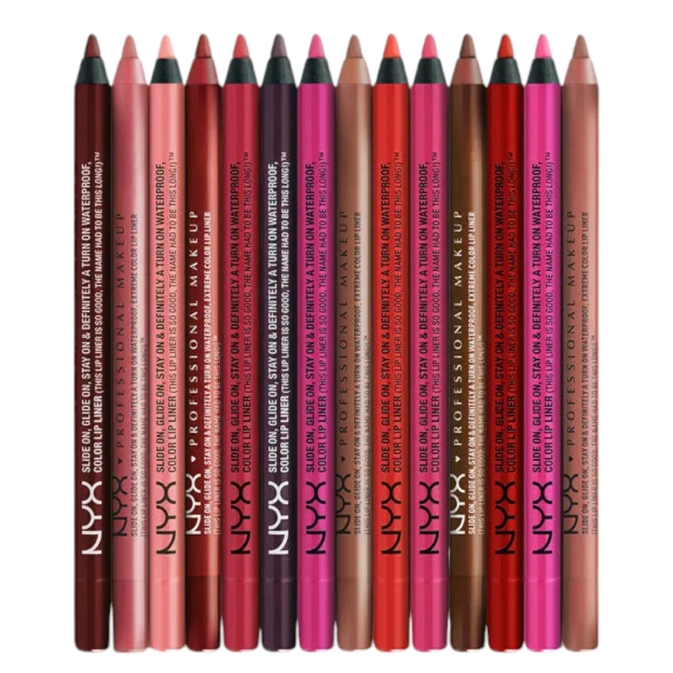 NYX Slide On Glide On Stay On & Definitely A Turn On Lip Pencil Various Shades - Image 1 of 3