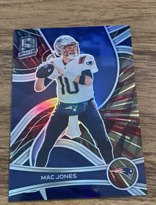 2022 Panini Spectra Football Mac Jones #/75 Hyper Refractor SP Patriots MINT - Image 1 of 4