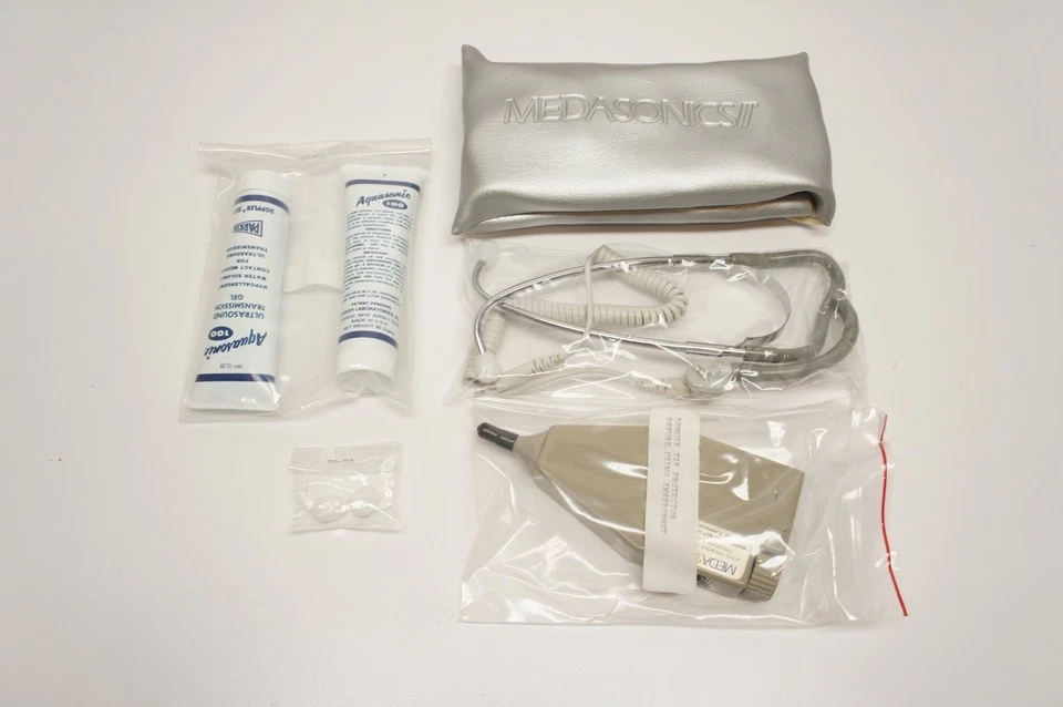 Medasonics II Stethoskop Elektronische Ultraschall Prtble 8mhz W/Schutzhülle - Bild 1 von 4