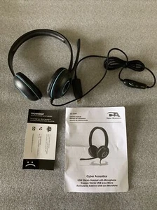 Cyber Acoustics AC-5008 USB Stereo Headset - Picture 1 of 6