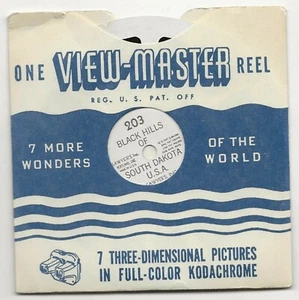 203 Black Hills of South Dakota USA 1948 View-master Reel - Picture 1 of 2