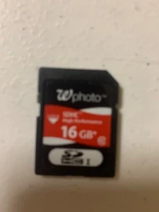 Wphoto SDHC 16GB High Performance Memory Card used - Picture 1 of 1