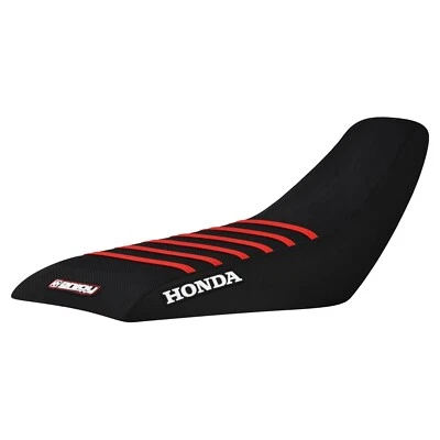 1999-2007 Honda TRX 400EX TRX 400 EX Seat Cover ALL BLACK w/ RED RIBS #203 - Image 1 of 4