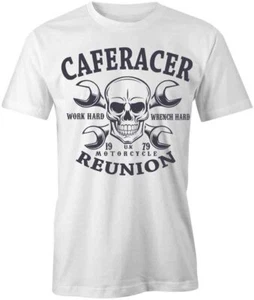 CAFE RACER CAMISETA MANGA CORTA ALGODÓN ROPA MOTO S1WSA190 - Imagen 1 de 5