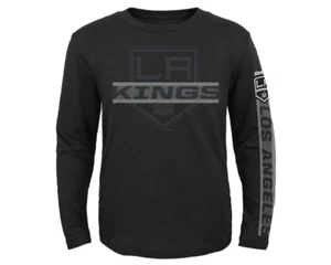 Reebok NHL Kids (4-7) Los Angeles Kings Line Up Long Sleeve Tee Shirt - Picture 1 of 4