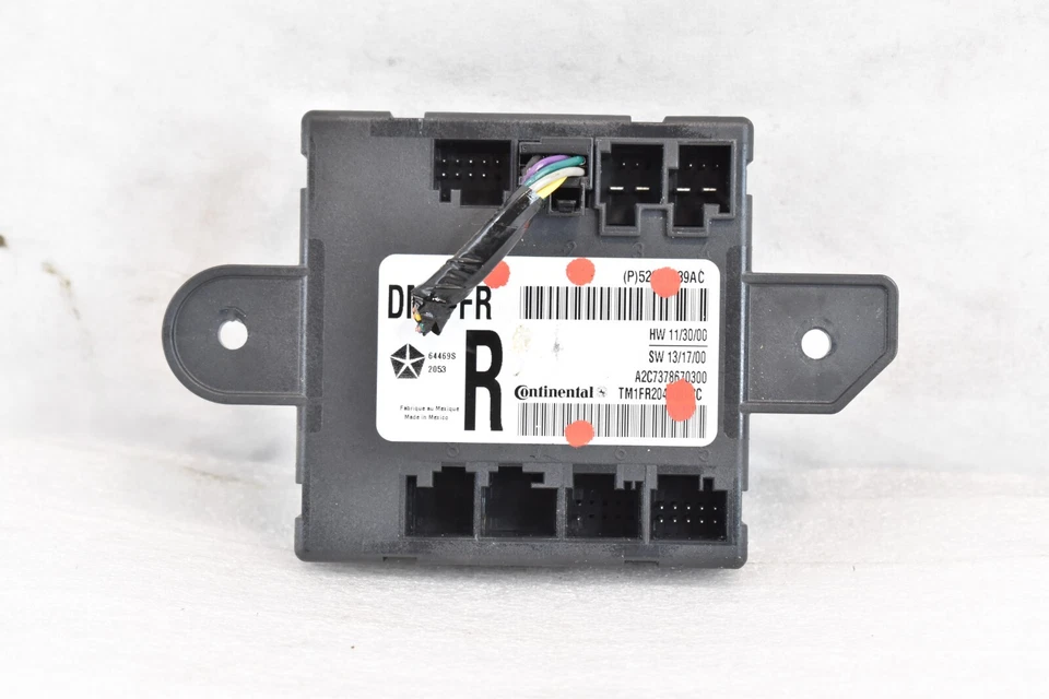 2014 - 2017 MASERATI GHIBLI M157 ПРАВАЯ ПЕРЕДНЯЯ ДВЕРЬ МОДУЛЬ УПРАВЛЕНИЯ 52851639AD OEM - Изображение 1 из 4