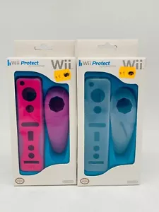 2 custodie protettive in silicone Nintendo WII per Wiimote e Nunchuck - NUOVE & IMBALLO ORIGINALE - Foto 1 di 2