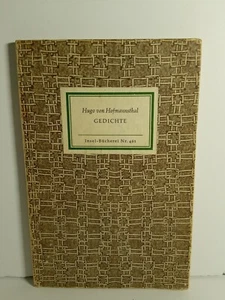 Vintage Gedichte 461- Hugo Von Hofmannsthal Insel-Bucherei - Foto 1 di 11