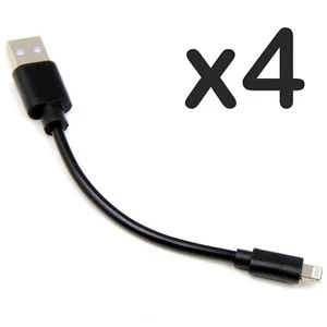 4 Stück kurzes USB Ladekabel Kabel für Apple CarPlay iPhone 11 12 13 14 X XR XS - Bild 1 von 3
