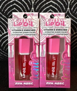 2pk IONI PINK MAGIC TINTED LIP OIL SOFTENS PLUMPS LIPS VIT E HIGH SHINE LIPGLOSS - Picture 1 of 7