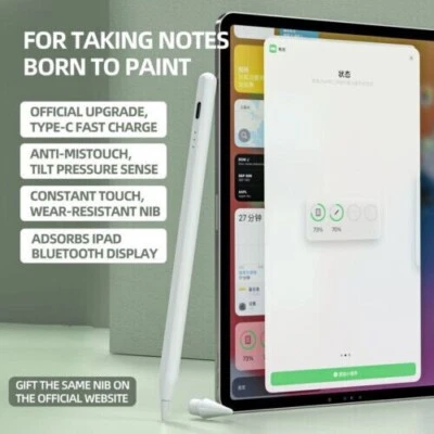 Stylus Pen Active Pencil (2nd Generation) for Apple iPad/Pro/Mini/Air 2018-2023 - Image 1 of 4