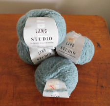 4 Skeins of Lang Studio Yarn Wool For Felting 50g ca.200m