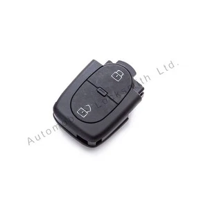 For Audi A2 A4 A6 TT 2 Button Remote Key Fob Shell with Battery Slot and Contact - Picture 1 of 3