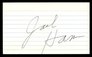 Jack Ham Autographed Signed 3x5 Index Card Pittsburgh Steelers SKU #248501 - Picture 1 of 2