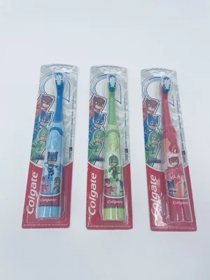 Colgate Kids Battery Powered Toothbrush, PJ Masks, Extra Soft Bristles BLUE Lot3 - Image 1 of 4