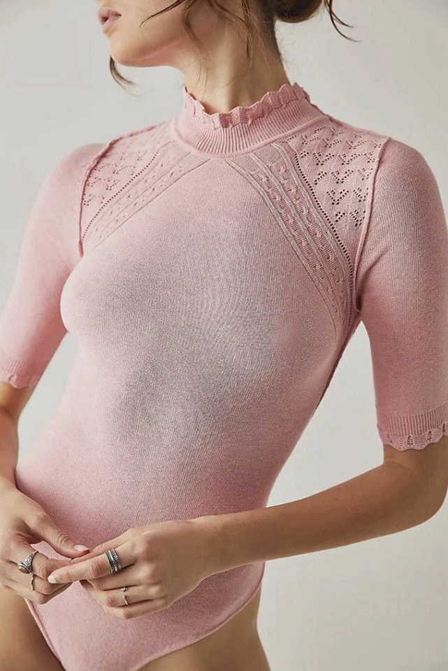 Free People Winter Warmer Solid Bodysuit / Heart Haze Women’s Size Small - Image 1 of 4