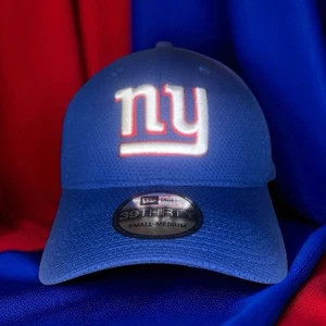New York Giants Onfield Sideline Blue Hat New Era 39Thirty Fitted NFL Men’s S/M - Picture 1 of 8