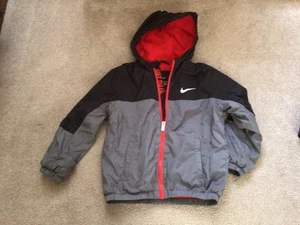 BOYS NIKE FLEECE LINED LIGHTWEIGHT JACKET- SIZE 6-7 - Picture 1 of 7