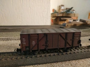 PIKO, HAND PAINTED WEATHERED VAN WAGON, SCALE HO - Picture 1 of 13