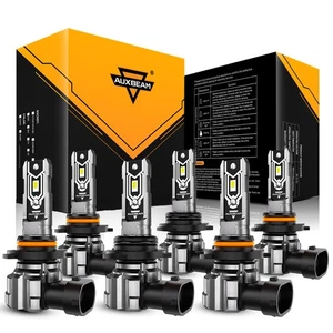 AUXBEAM LED Headlight High Low Fog Light White Fanless For GMC Canyon 2004-2012 - Picture 1 of 12