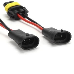 Car Pair H11 Male To 9005/9006 Female Adapter Headlight Fog Light Universal Plug - Bild 1 von 12