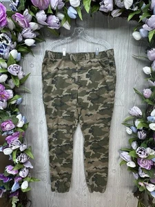 H&M Divided Men's Size Medium 34x29 Green Jogger Pants Stretch Camo Camouflage - Picture 1 of 12