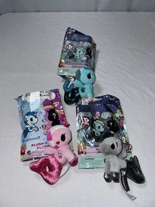 Tokidoki Mixed Mermicorno Plush Backpack Clip On Key Chain Lot Of 3 - Picture 1 of 4