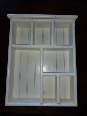 Handmade Wooden White Knick Knack Shelf Vintage 1980's - Image 1 of 4