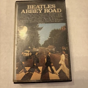 The Beatles ABBEY ROAD Cassette Tape Rare Import PAPER LABELS - Picture 1 of 15