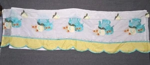 Window Curtain Valance Drape Embroidered Teapot Yellow Gingham Kitchen 59x 19.5" - Picture 1 of 7