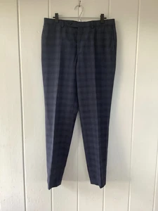 Riviera by Jack Victor Traveler Wollmischung Flex Anzughose Herren 35R blau gefüttert - Bild 1 von 9