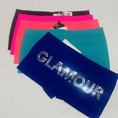 Lote De 5 Mujeres Niños Calzoncillos Boxer Bragas Ropa Interior Ligera GLAMOUR Talla Única Foto 1 de 4