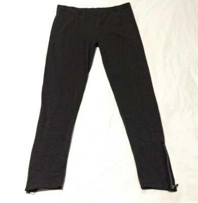 NUEVO CON ETIQUETAS Damas Kensie Gris Oscuro Cremallera Parte Inferior Leggings Talla XL Foto 1 de 4