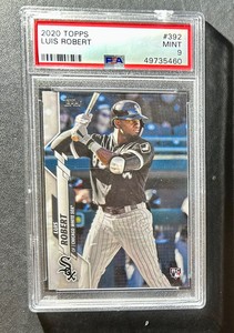 2020 Topps #392 Luis Robert Rookie RC Chicago White Sox PSA 9 MINT