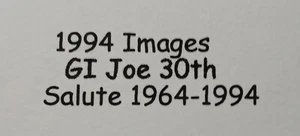 Imágenes 1994 GI Joe Promo 30th Salute - Imagen 1 de 3