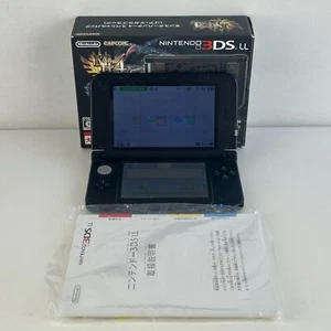 Nintendo 3DS LL Monster Hunter 4 Black Gore Magala Original Console NTSC-J - Imagen 1 de 11
