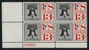 #C62 13c Liberty Bell, Plate Block [26965 LL] Mint **ANY 5=FREE SHIPPING** - Picture 1 of 1