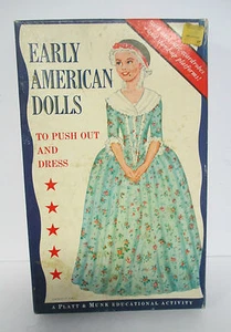 1963 muñecas americanas tempranas, 4 muñecas de papel en caja - Imagen 1 de 2