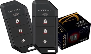 AVITAL 3103L 3100L 1-Way Car Security Keyless Alarm System Two 3-Button Remotes - Picture 1 of 1