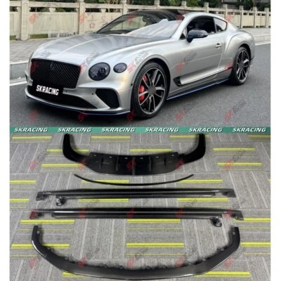 Carbon Fiber Front Lip Rear Diffuser Body Kits For Bentley Continental GT 20-24 - Imagem 1 de 4
