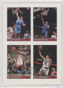 2005 Topps Bazooka 4-on-1 Stickers Tony Parker Stephon Marbury Kirk Hinrich HOF