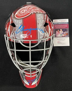 Chris Osgood Signed & Triple-Inscribed Detroit Red Wings Goalie Mask JSA COA - Picture 1 of 11