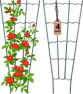 4 Pack 24'' Garden Trellis For Climbing Plants Outdoor Plant Trellis For Climbin - Picture 1 of 5