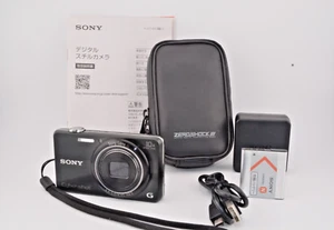 NEAR MINT SONY Cyber-shot DSC-WX200 Digital Camera 18.2MP black Working JAPAN - Picture 1 of 13