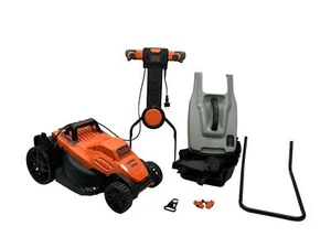 Black+Decker Elektro-Rasenmäher + EasySteer Lenkgriff 1.400W 34cm Schnittbreite - Imagen 1 de 7