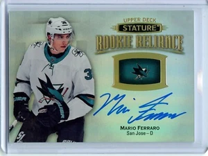 2019-20 Upper Deck Stature Rookie Reliance Autographs #RR-36 Mario Ferraro C - Picture 1 of 2