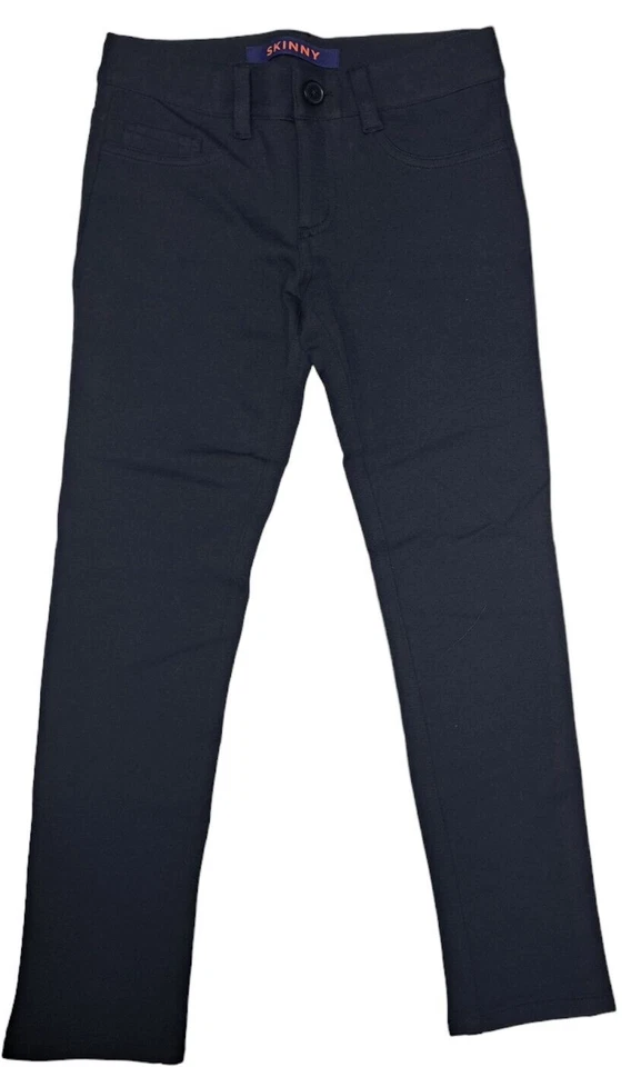 Pantalón Pull-On French Toast para Niñas Sarga Corte Boot - Ajustado - Azul Marino - Talla 8 Foto 1 de 1