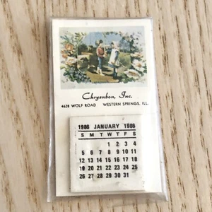 Vintage 1986 Chrysnbon Miniature Dollhouse Calendar - Unopened! - Picture 1 of 3