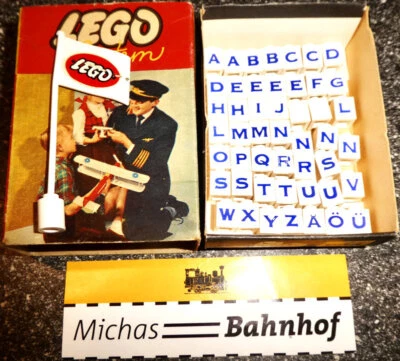 Lego 234 Sortiment 40 Buchstabensteine 60er Jahre OVP å - Bild 1 von 2